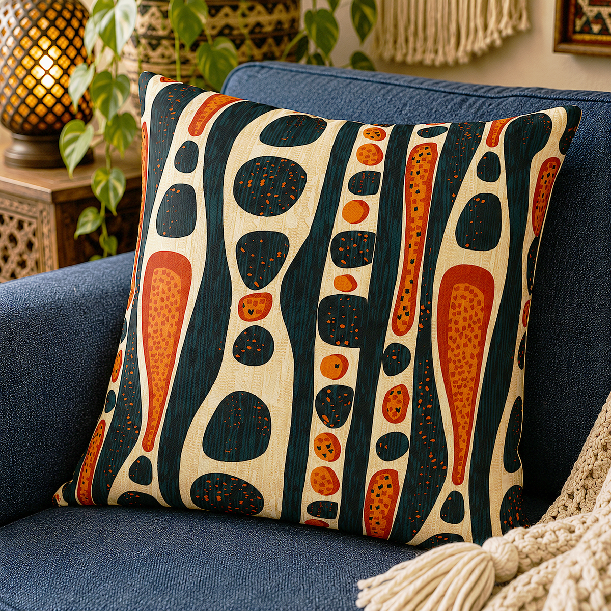 Mudcloth Cushion Cover