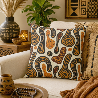 Tribal Art Pillow Cover