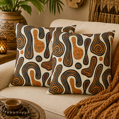 Tribal Art Pillow Cover