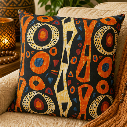 African Tribal Pillow Cover