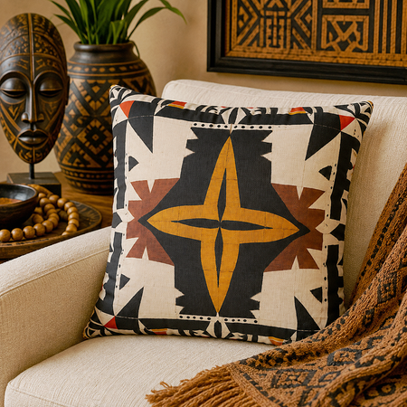 Cross Mudcloth Pillow
