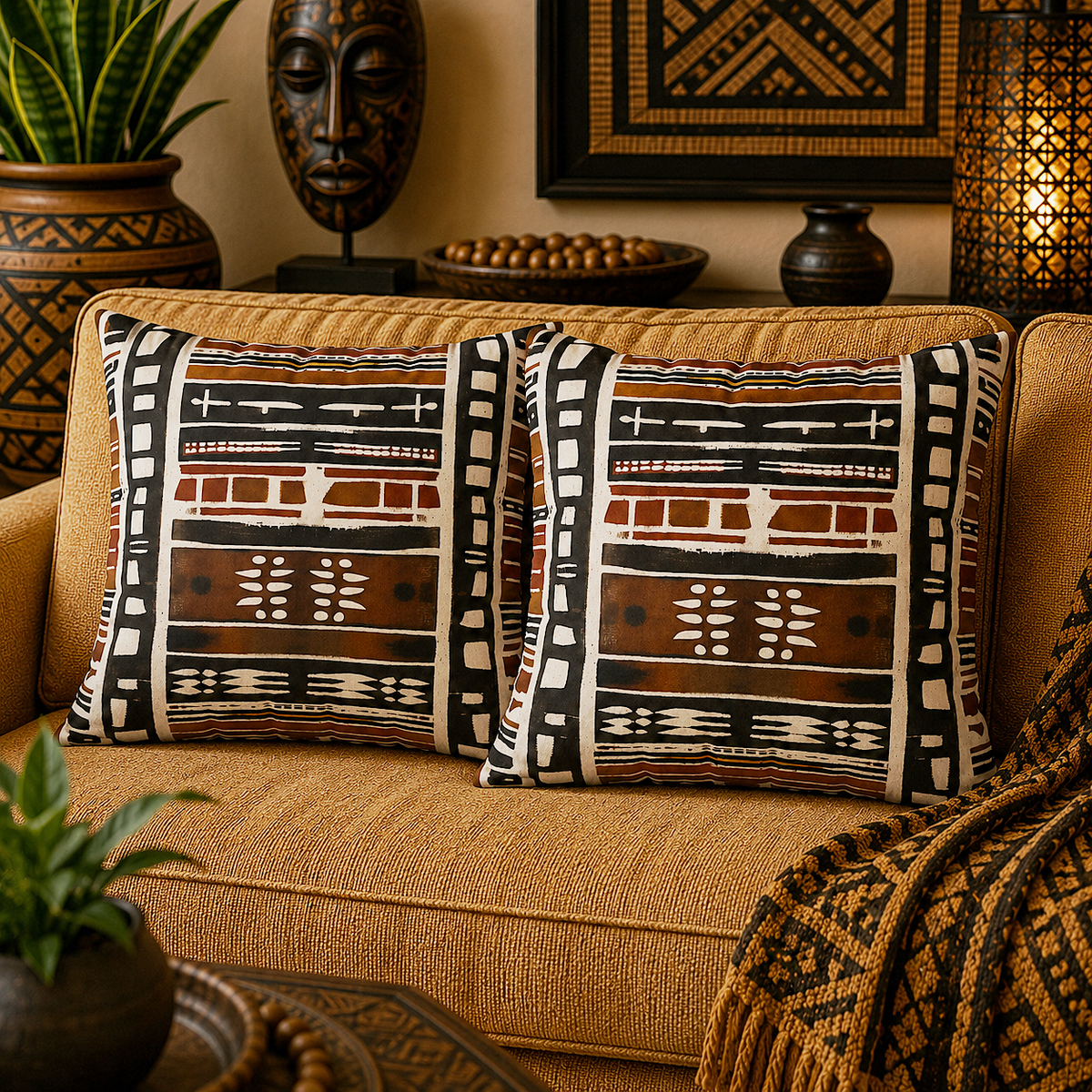 Tribal Pattern Pillow