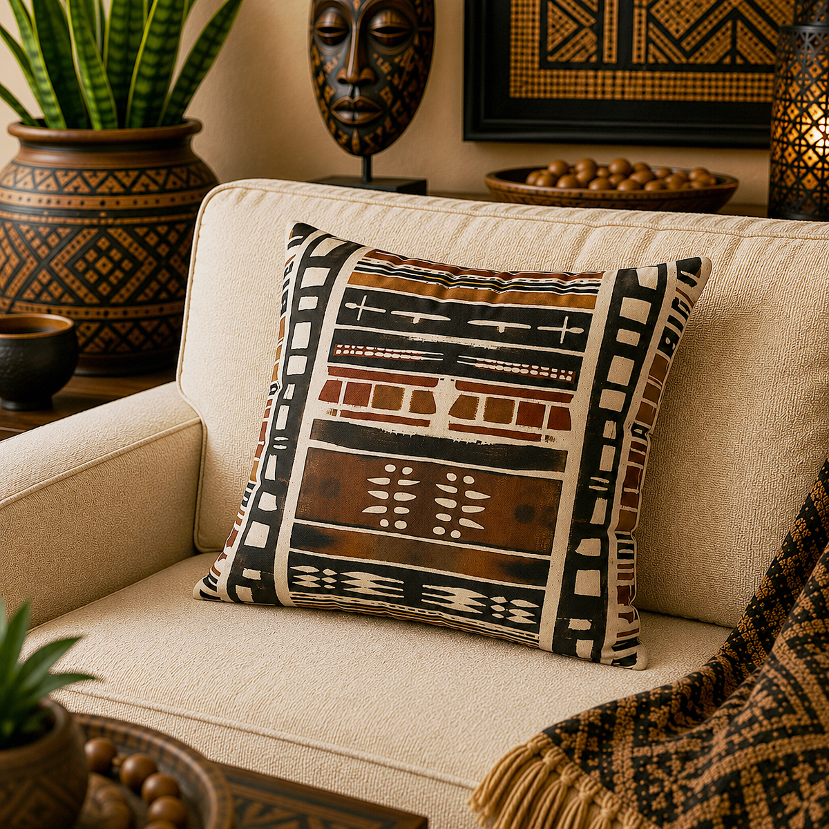 Tribal Pattern Pillow