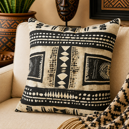 Dotted African Shells Pillow