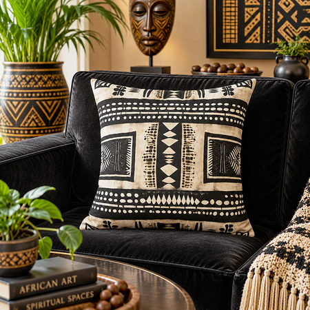 Dotted African Shells Pillow