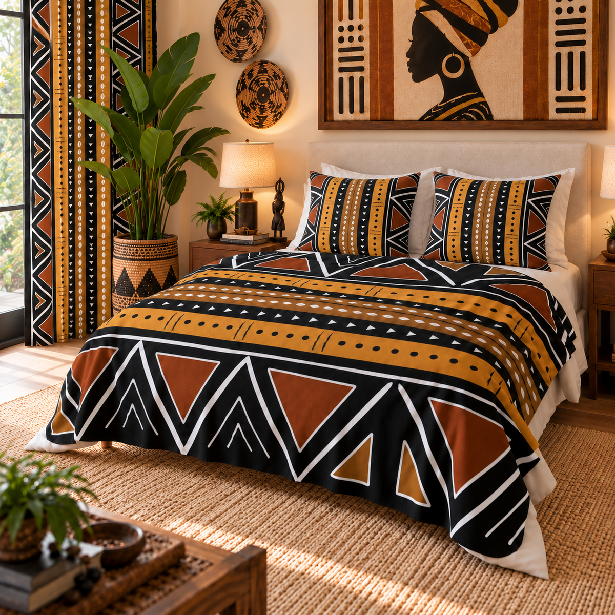 Mudcloth Stripe Living Room Bundle