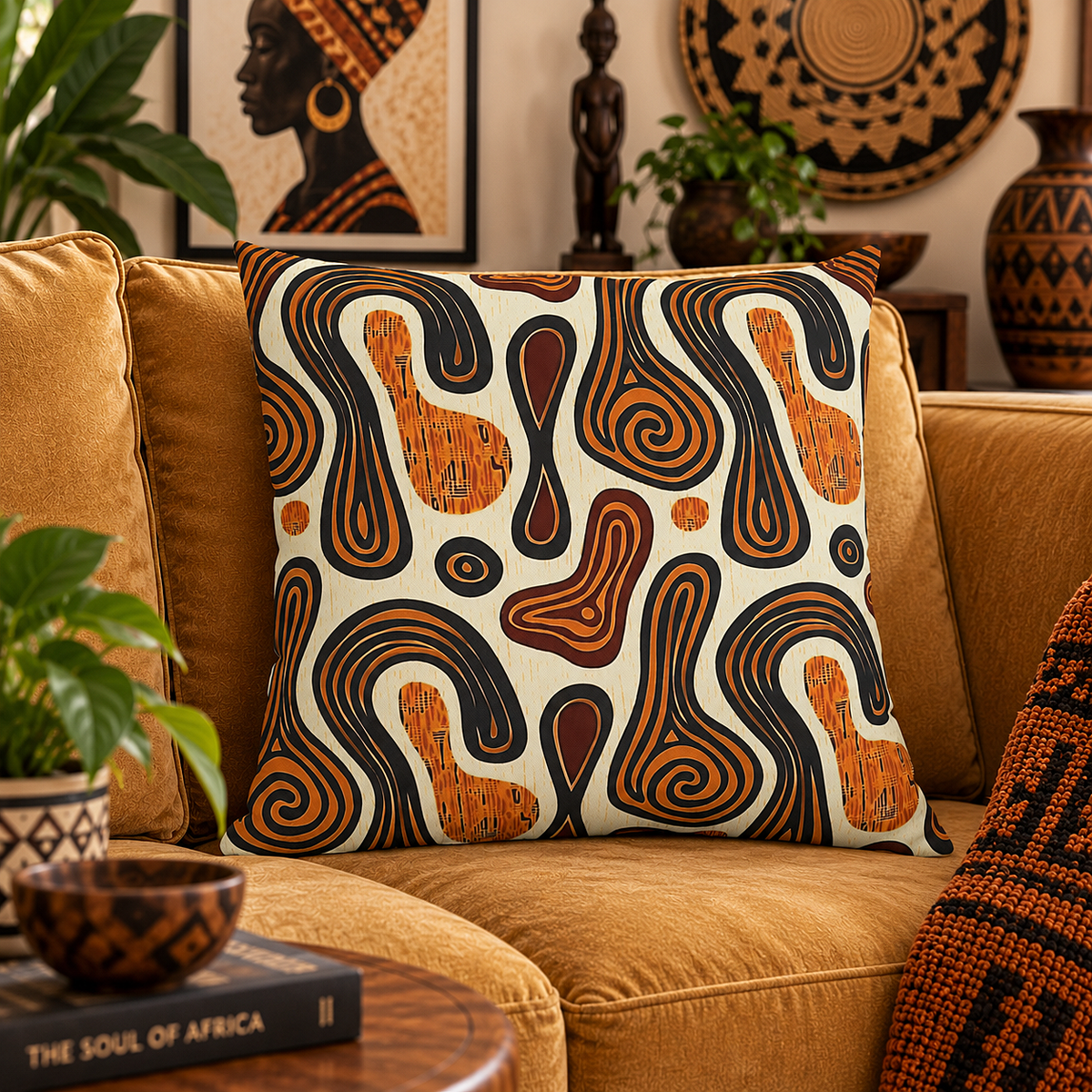 Tribal Art Pillow Cover