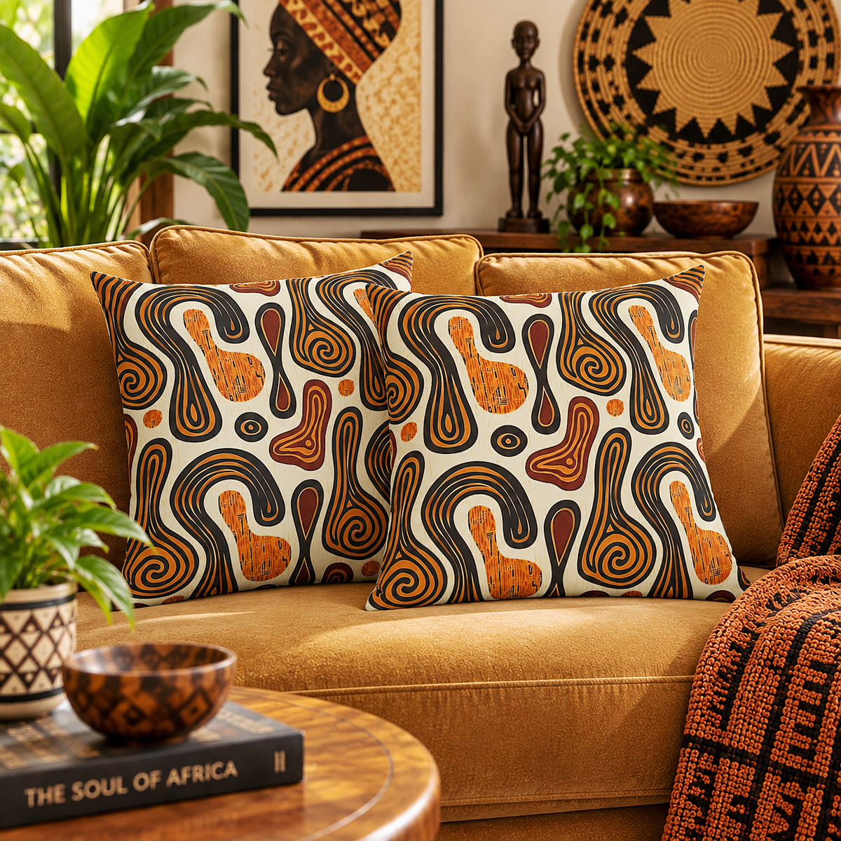 Tribal Art Pillow Cover
