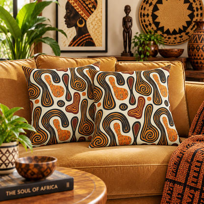 Tribal Art Pillow Cover