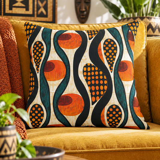 Mudcloth Throw Pillow Covers | African Tribal Cushion