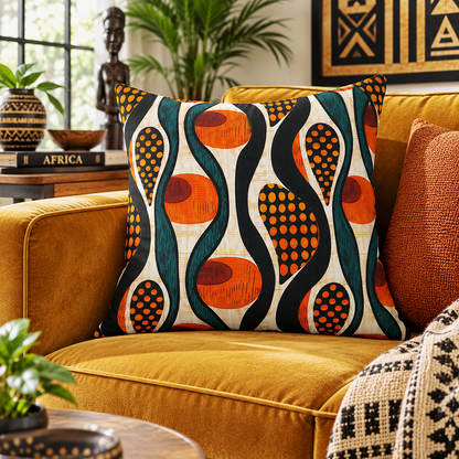 Mudcloth Throw Pillow Covers | African Tribal Cushion