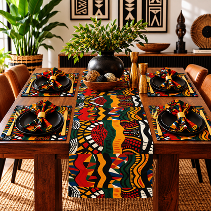 African Print Cloth Napkins