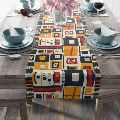 Abstract African Print Table Runner