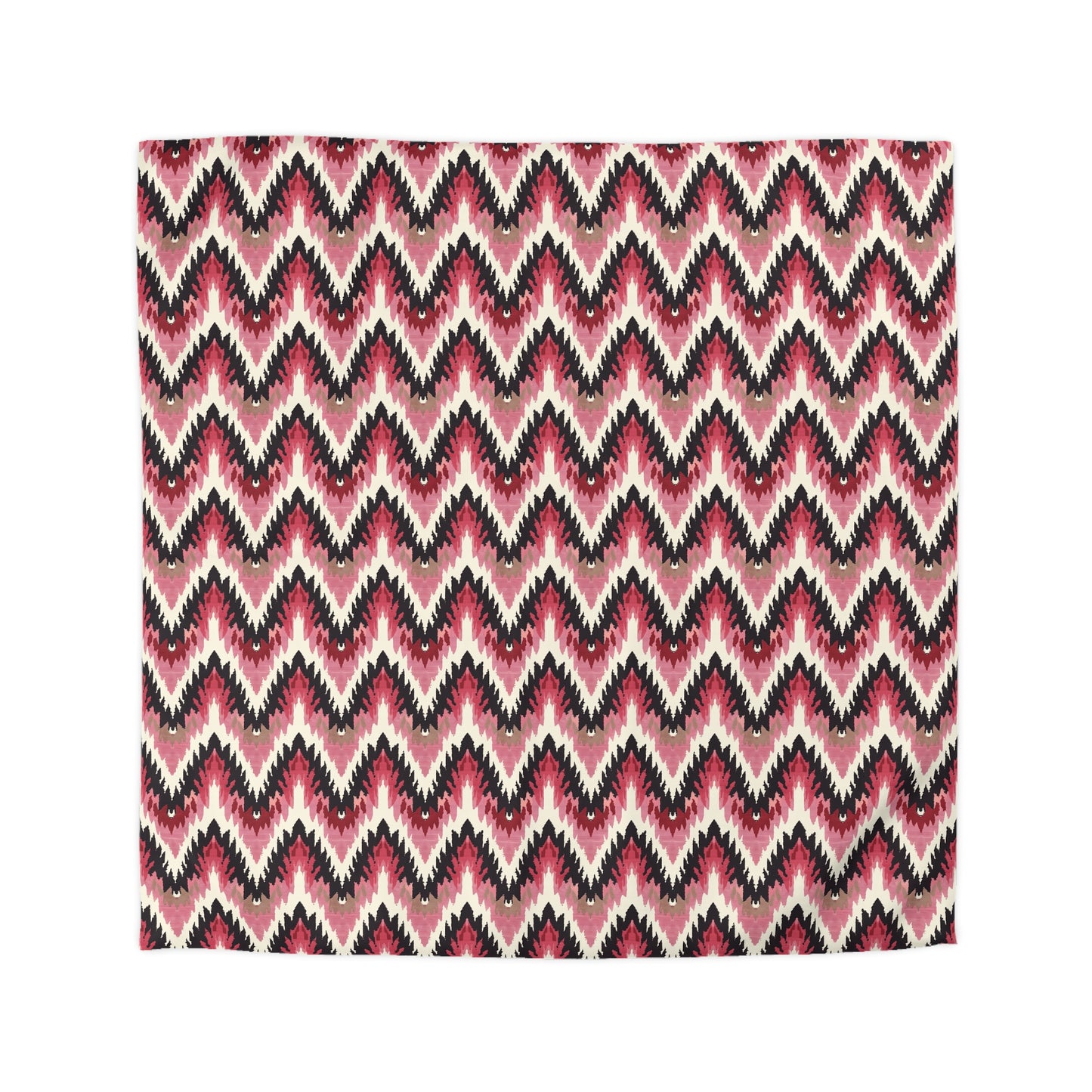 Pink Zig Zag Microfiber Duvet Cover