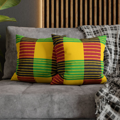 African-Inspired Plaid Accent Cushion