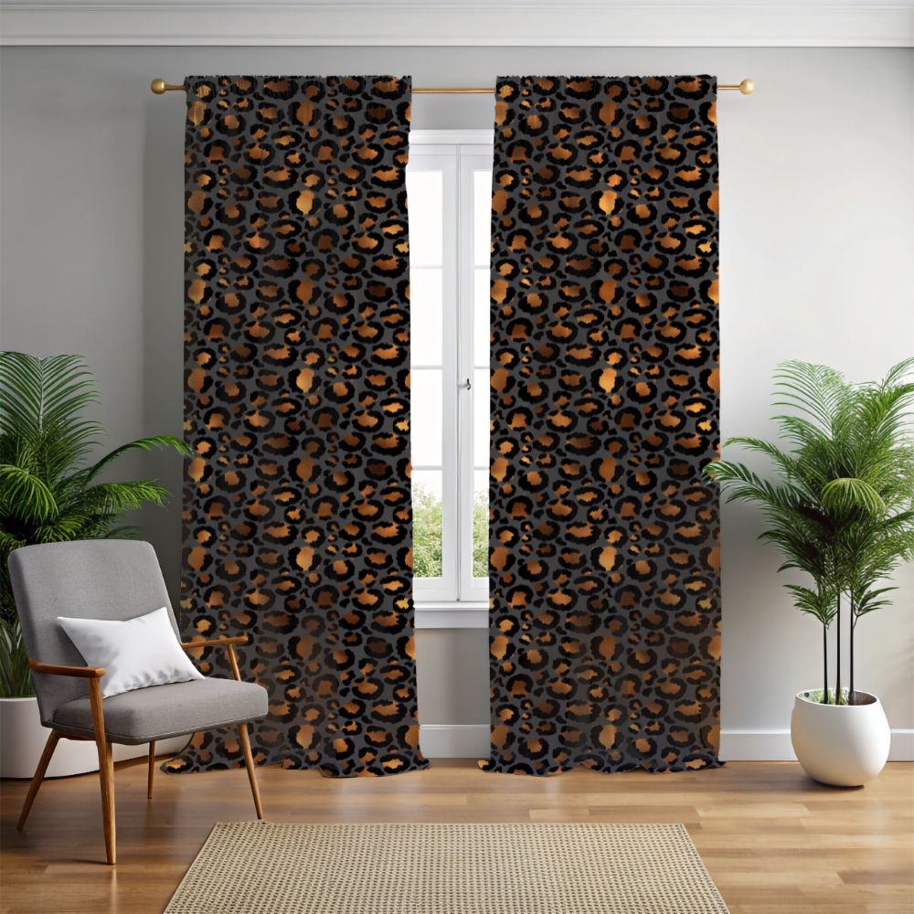 Leopard Print Curtains