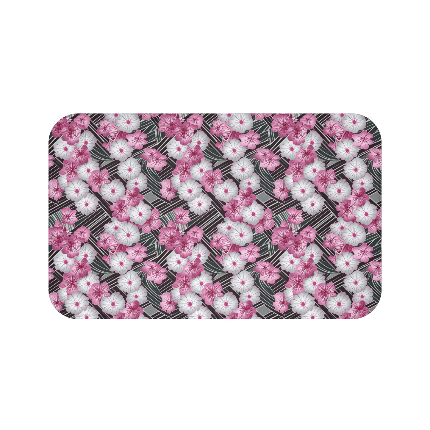 Pink Floral Bath Mat