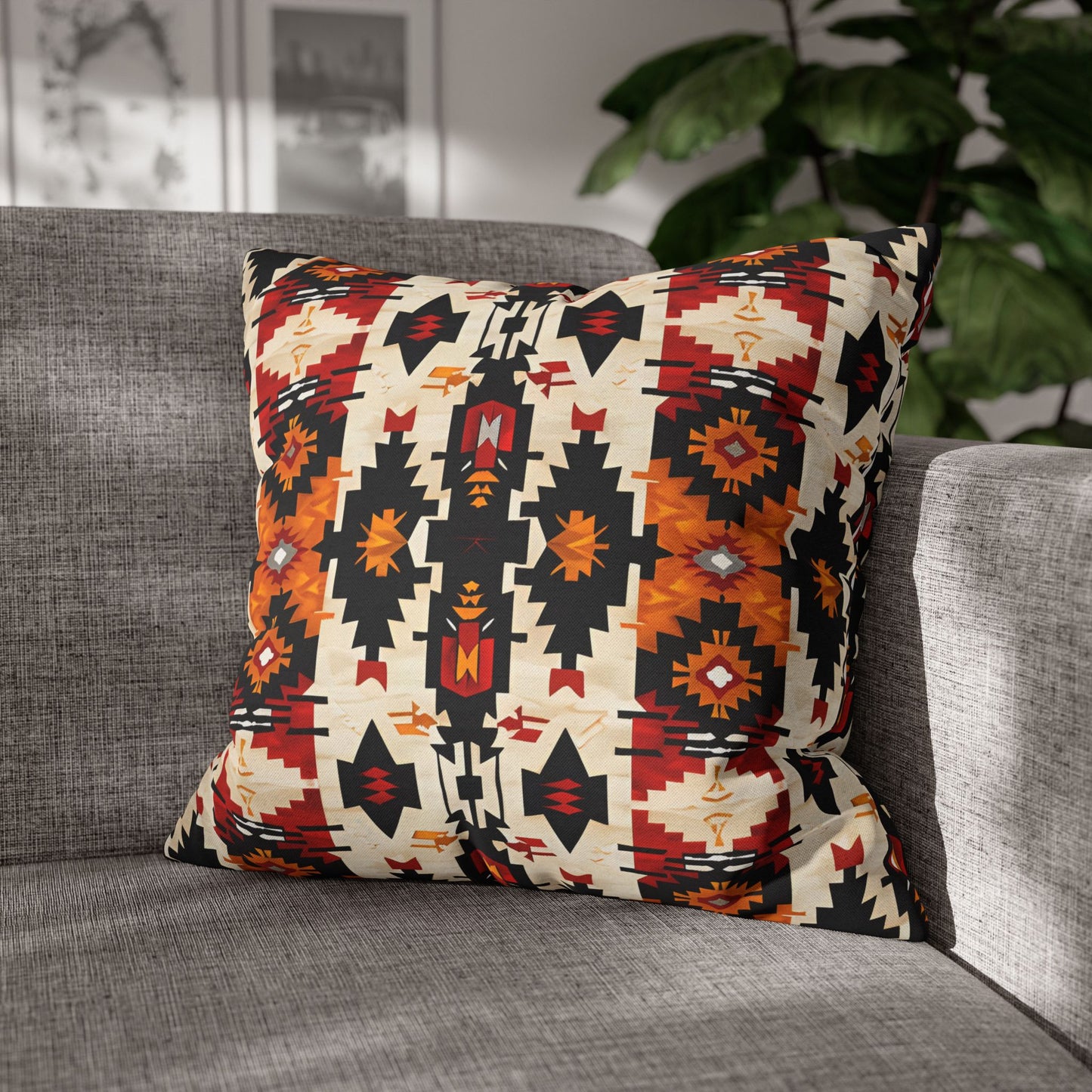 Geometric Throw Pillow Cover