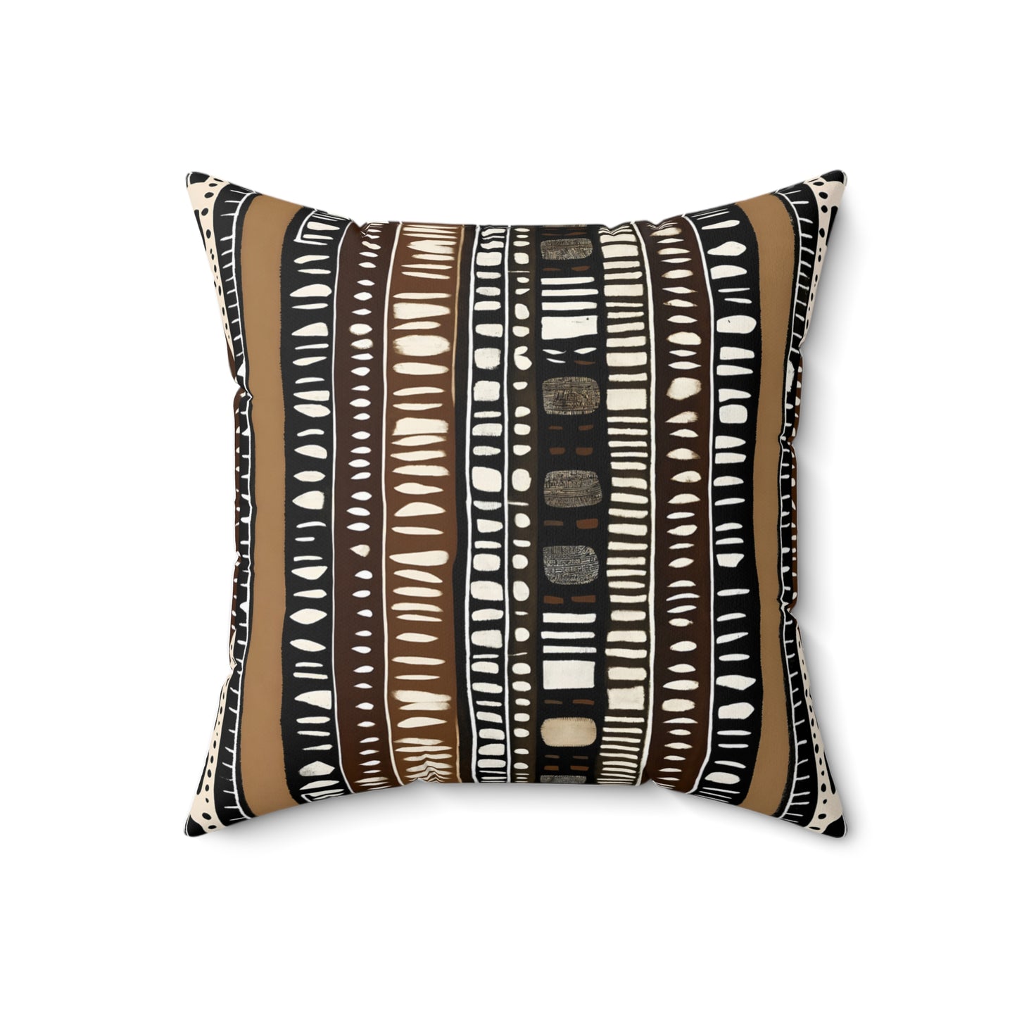 Striped Mudcloth Bogolan Throw Pillow