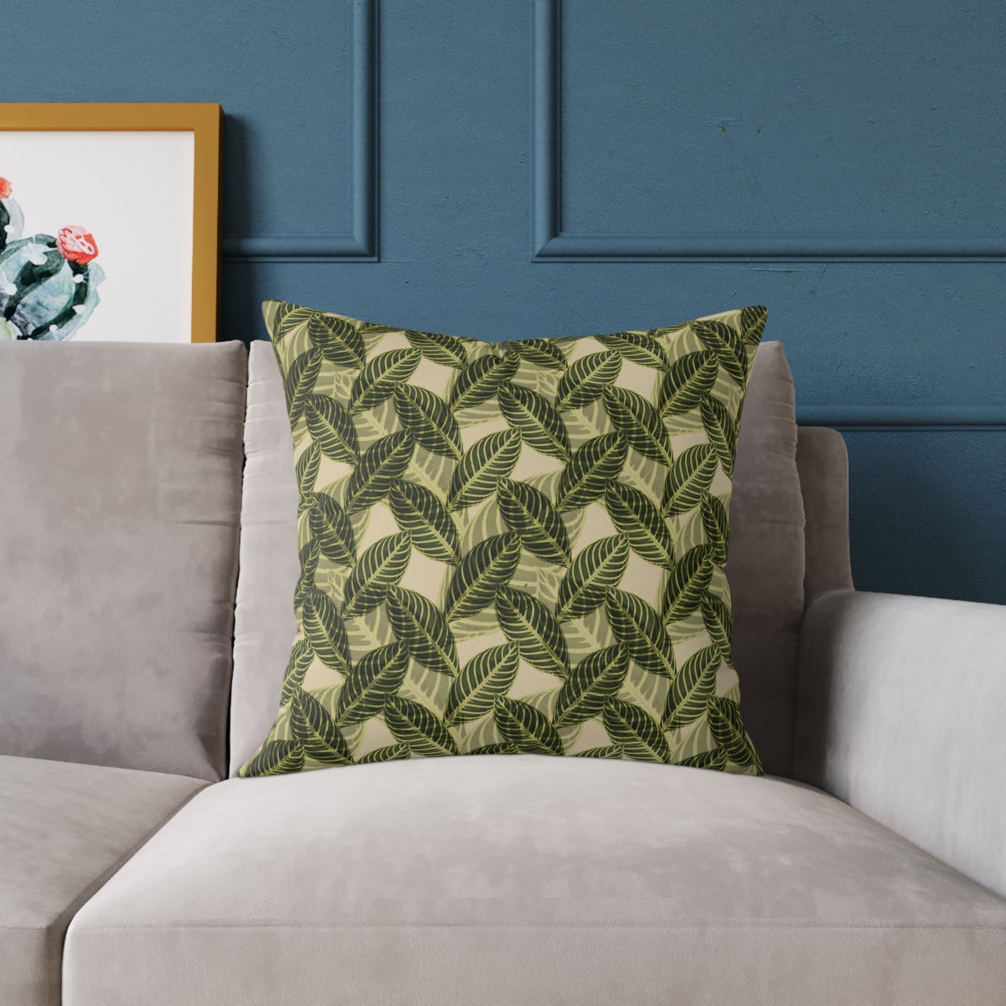 Vintage Leaves Throw Pillow & Cover