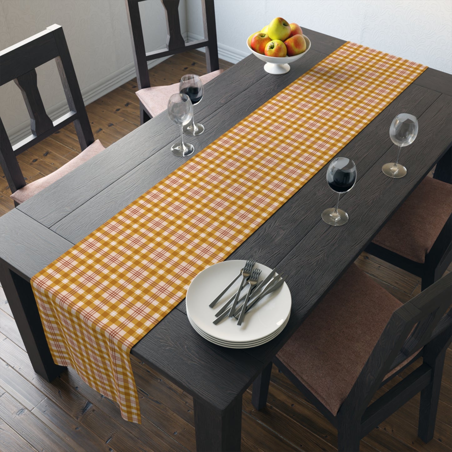 Retro Plaid Table Runner