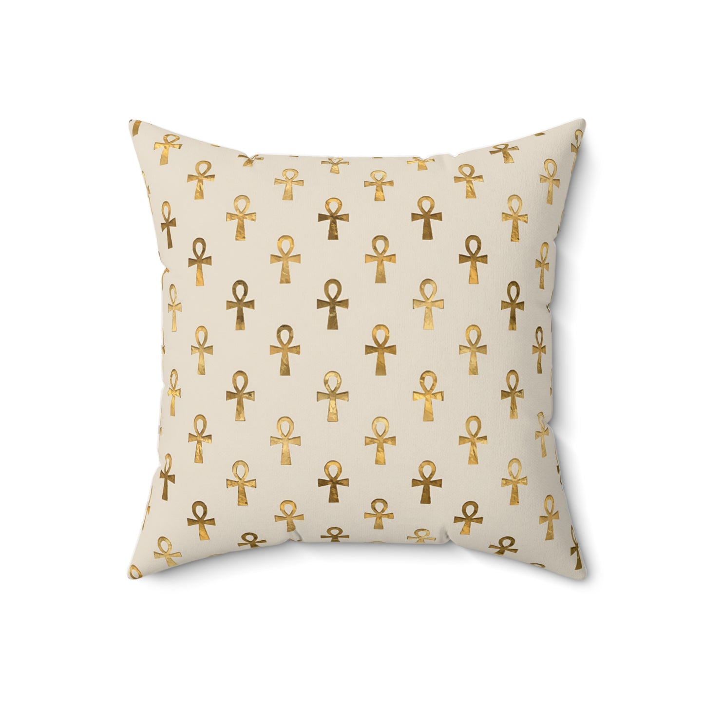 Egyptian Cross Square Throw Pillow & Cover