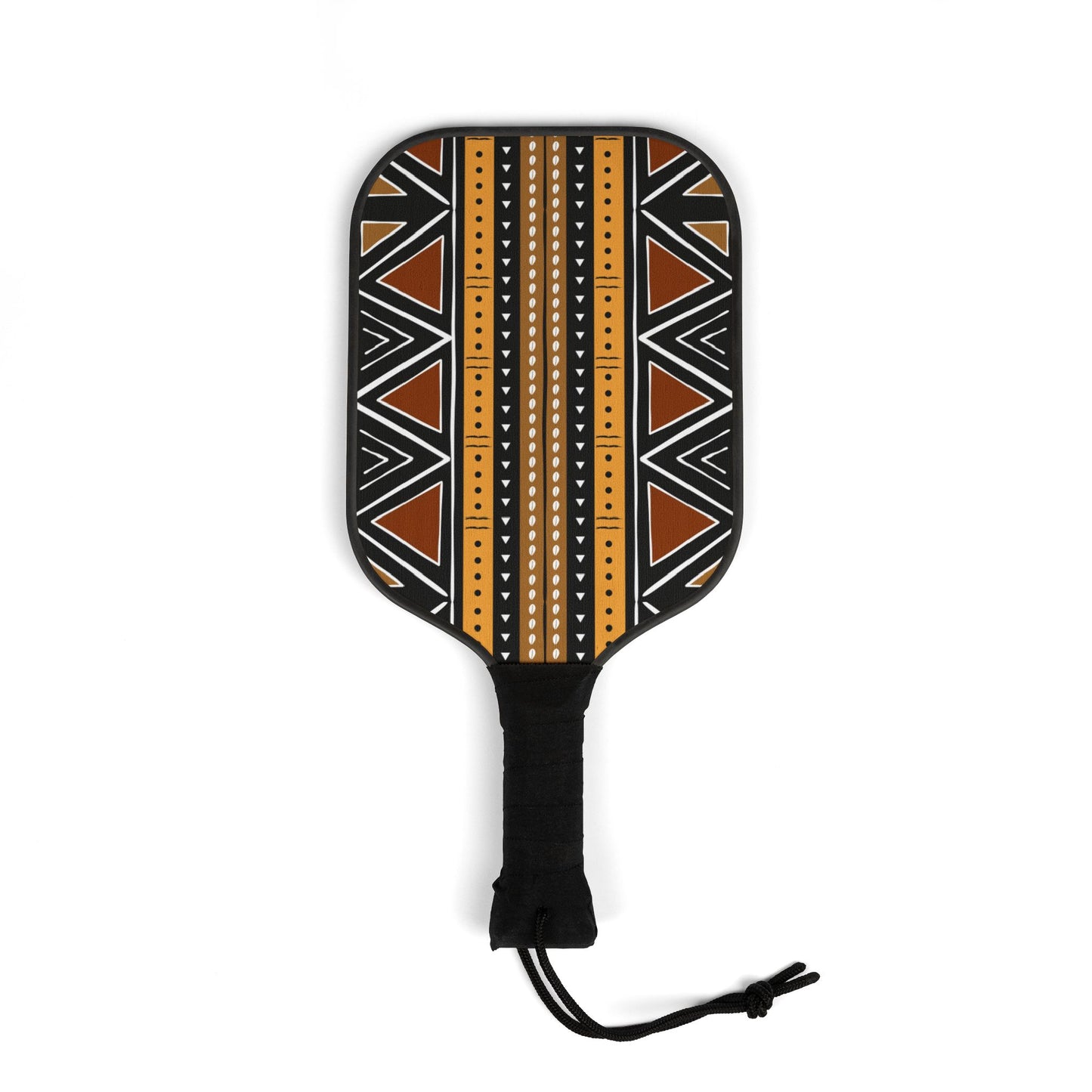 African Mudcloth Print Pickleball Paddle Set