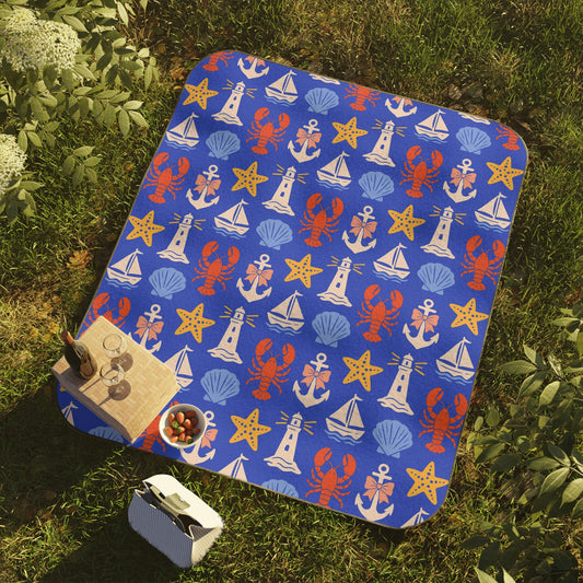 Nautical  Picnic Blanket