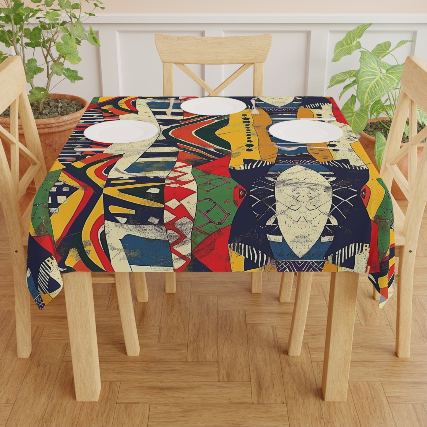 Colorful African Tribal Tablecloth
