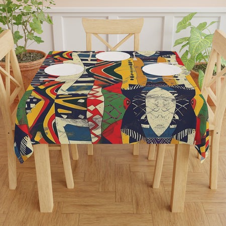 Colorful African Tribal Tablecloth