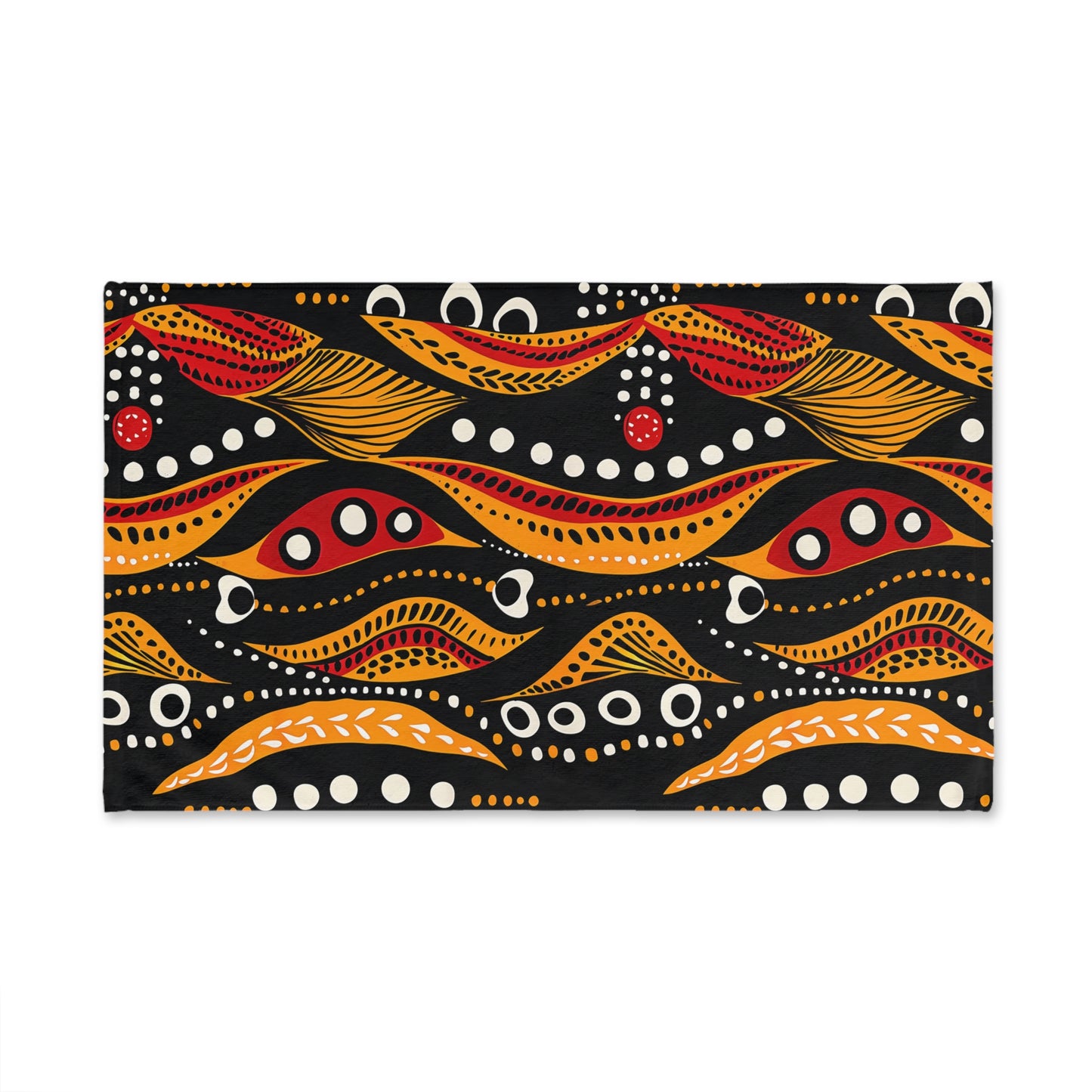 Abstract Indigenous Dot Art Hand Towel