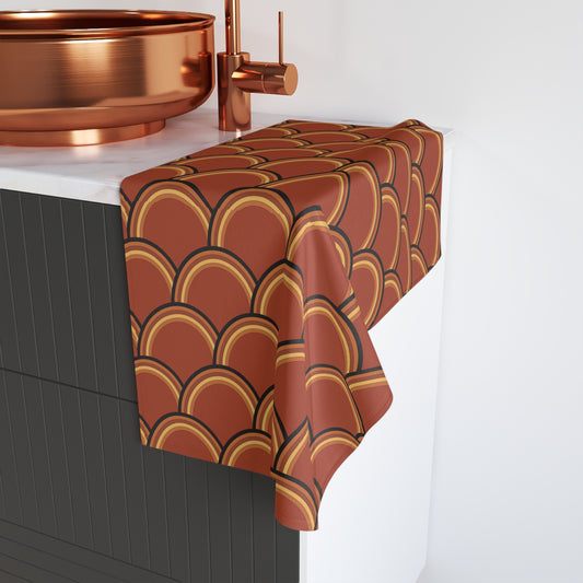 Retro Scallop Hand Towel