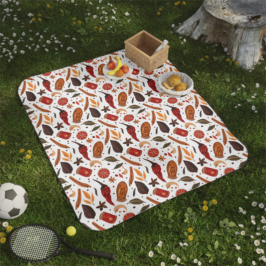 Ethiopian Berbere Pattern Picnic Blanket