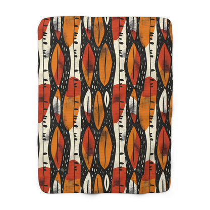 Abstract Tribal Sherpa Blanket