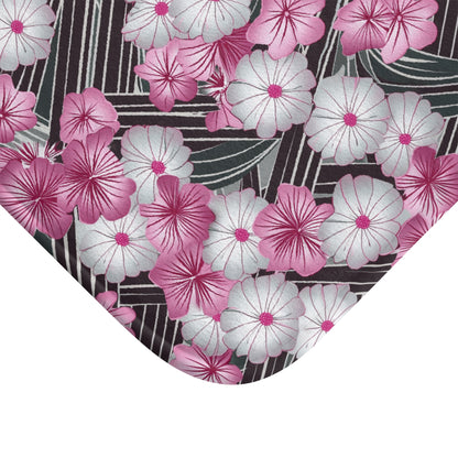 Pink Floral Bath Mat