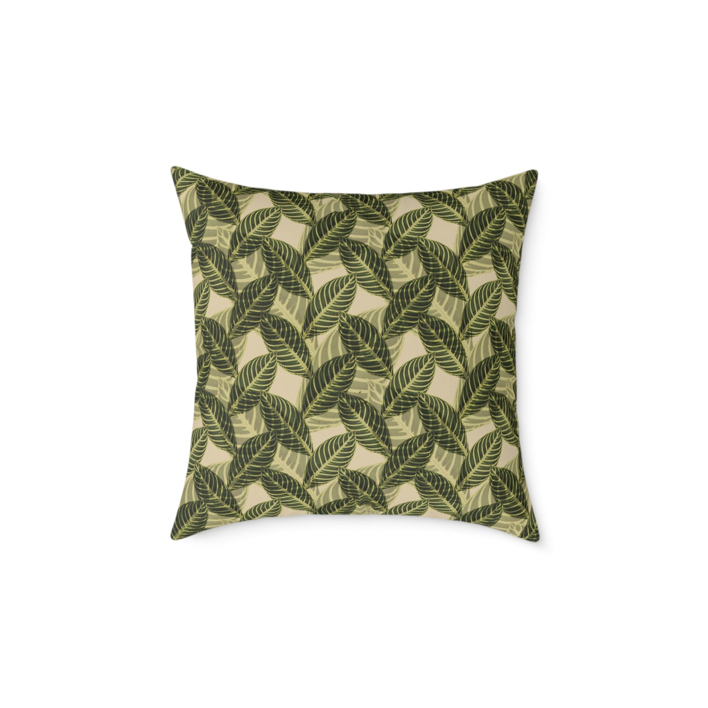 Vintage Leaves Throw Pillow & Cover