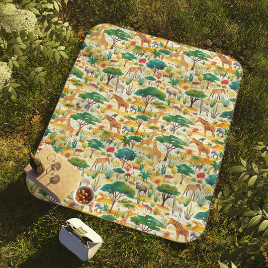 Jungle All Over Print Picnic Blanket