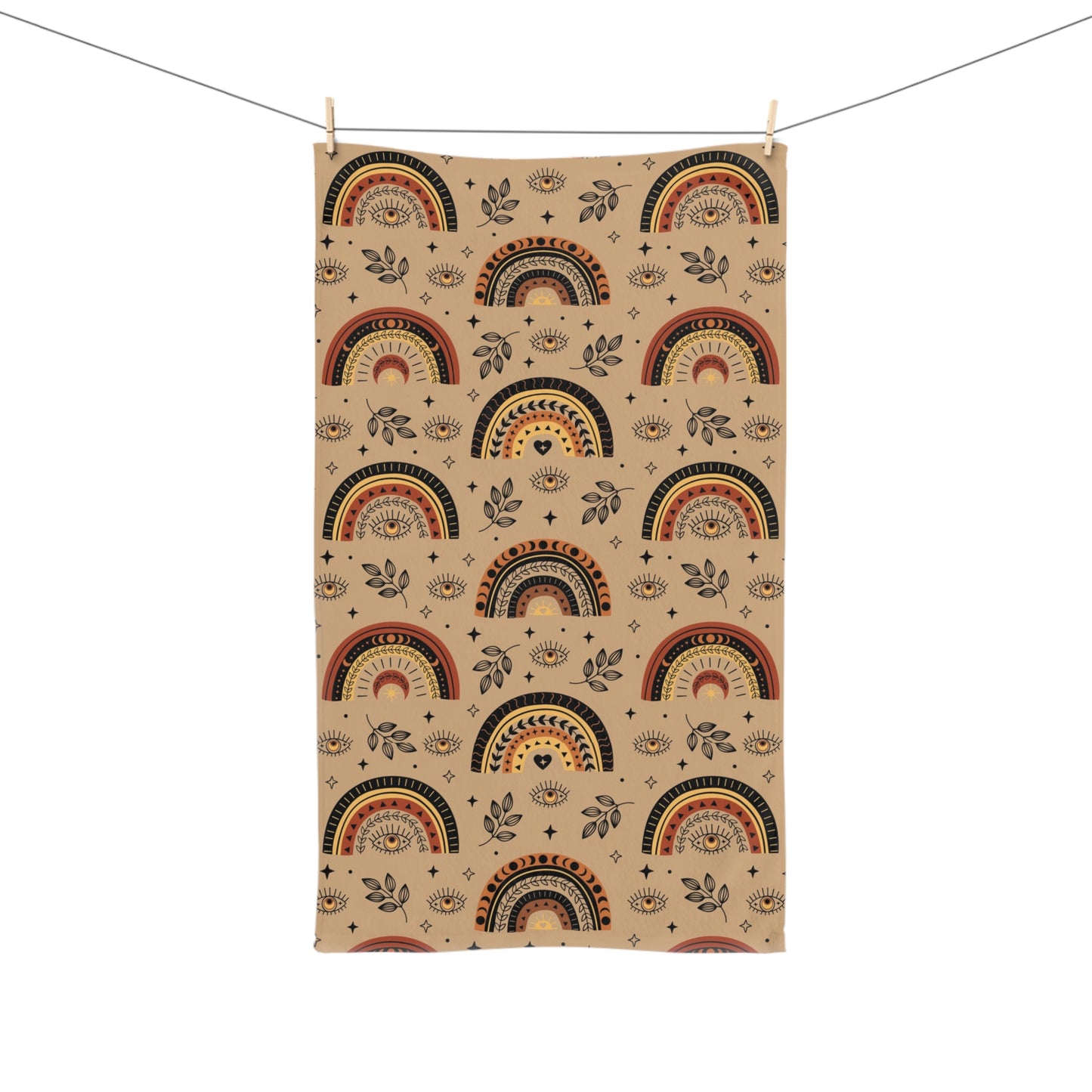 Boho Rainbow Hand Towel