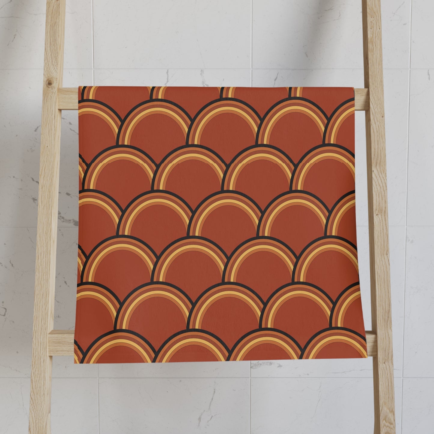 Retro Scallop Hand Towel