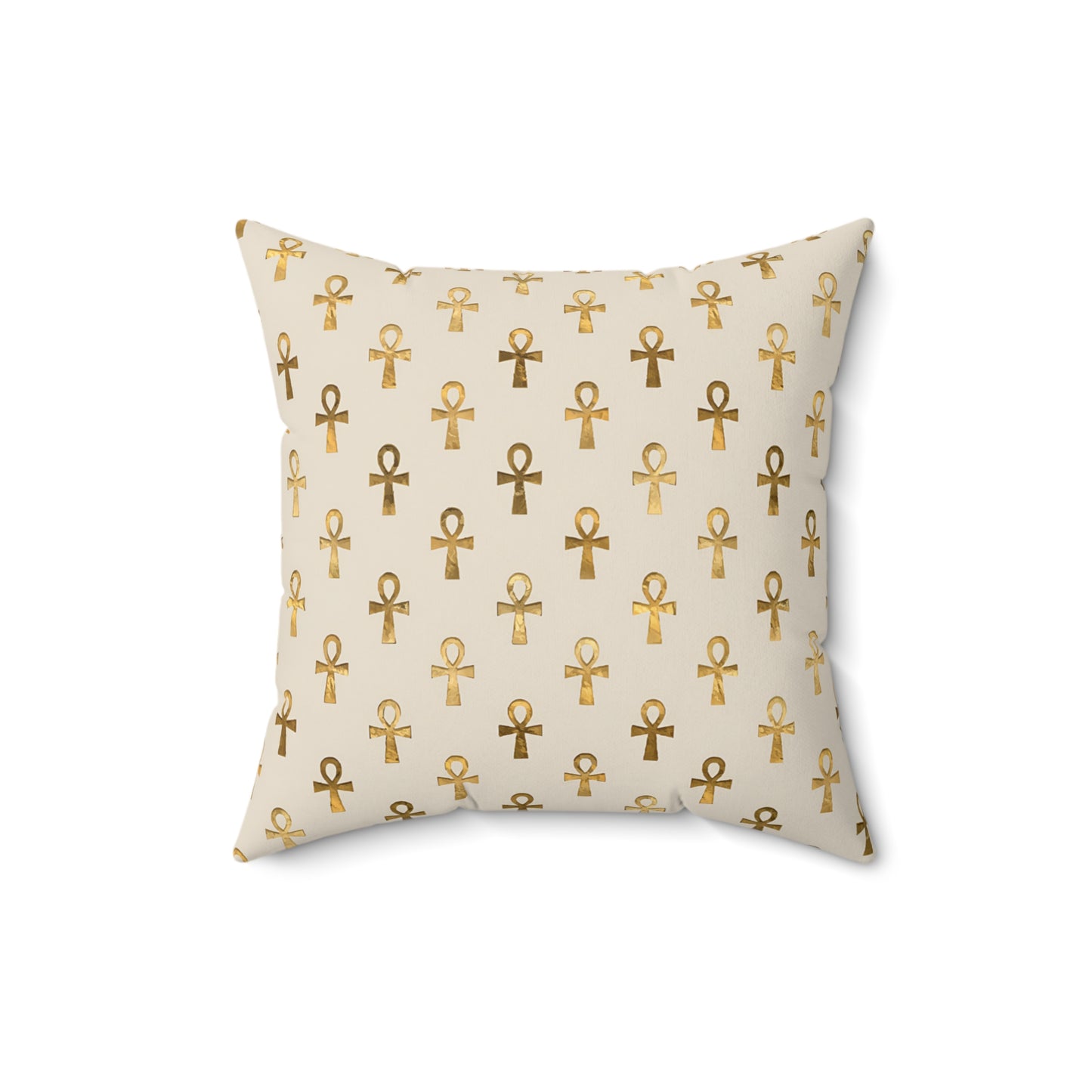 Egyptian Cross Square Throw Pillow & Cover