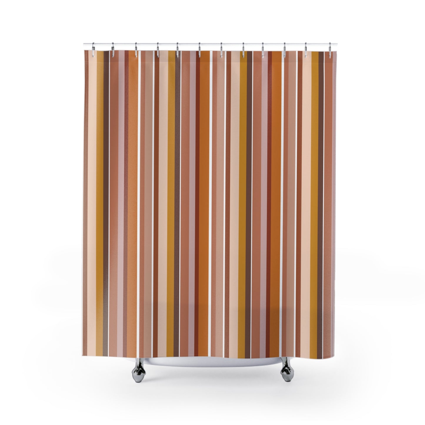 Pastel Striped Shower Curtain