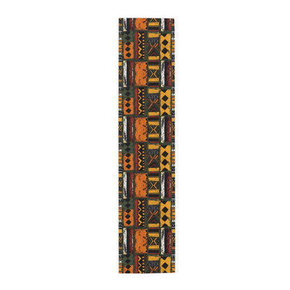 African Art Mudcloth Pattern Table Runner