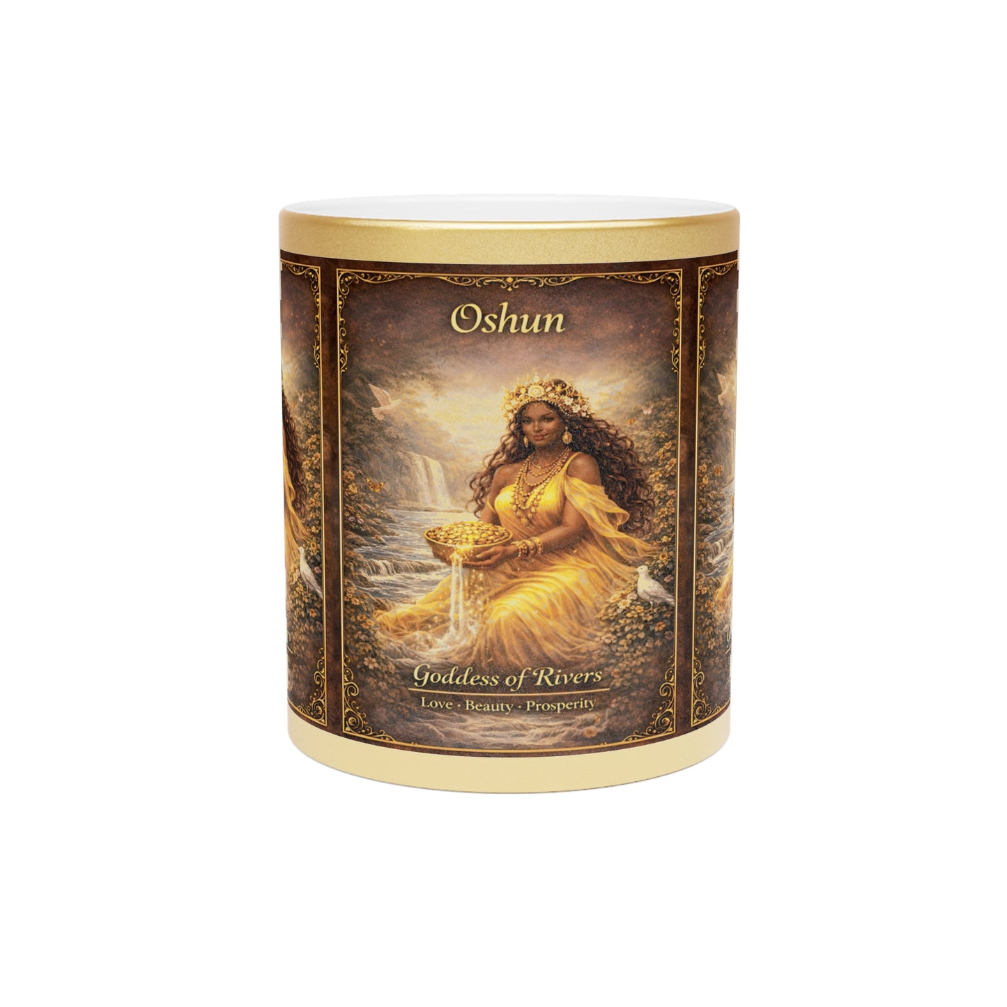 Oshun Altar Offering Mug | Love Prosperity Spiritual Ritual Cup