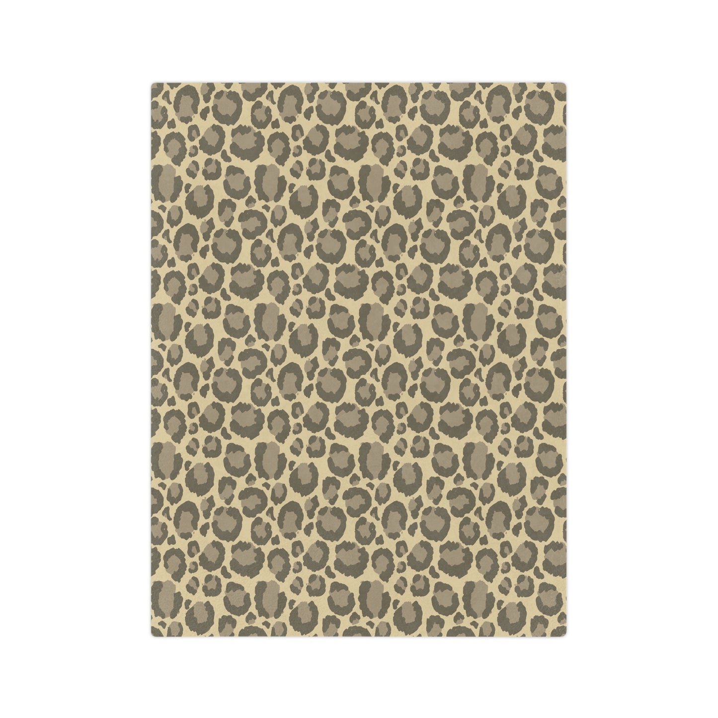 Neutral Leopard Print Throw Blanket