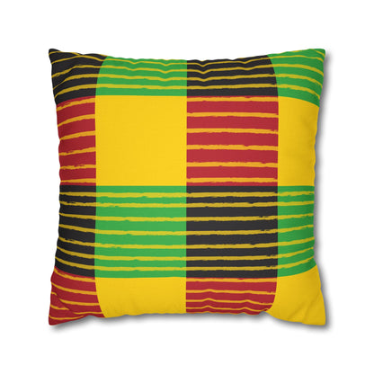 African-Inspired Plaid Accent Cushion