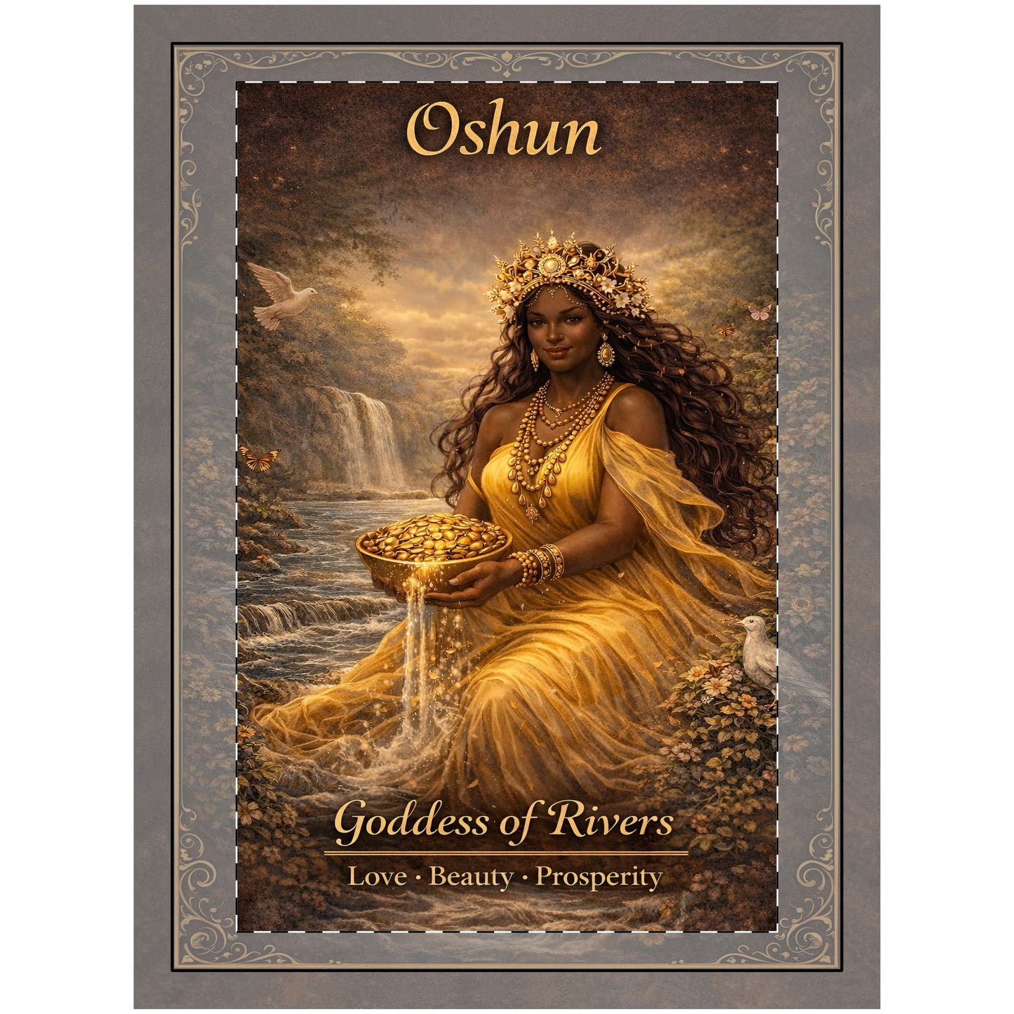 Oshun Goddess of Rivers Wall Tapestry