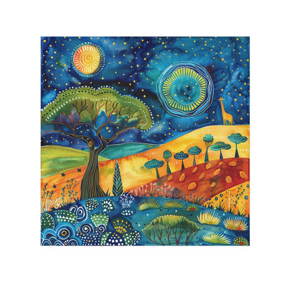 Whimsical Forest Face Towel