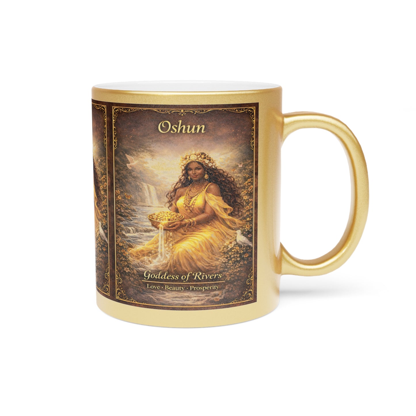 Oshun Altar Offering Mug | Love Prosperity Spiritual Ritual Cup