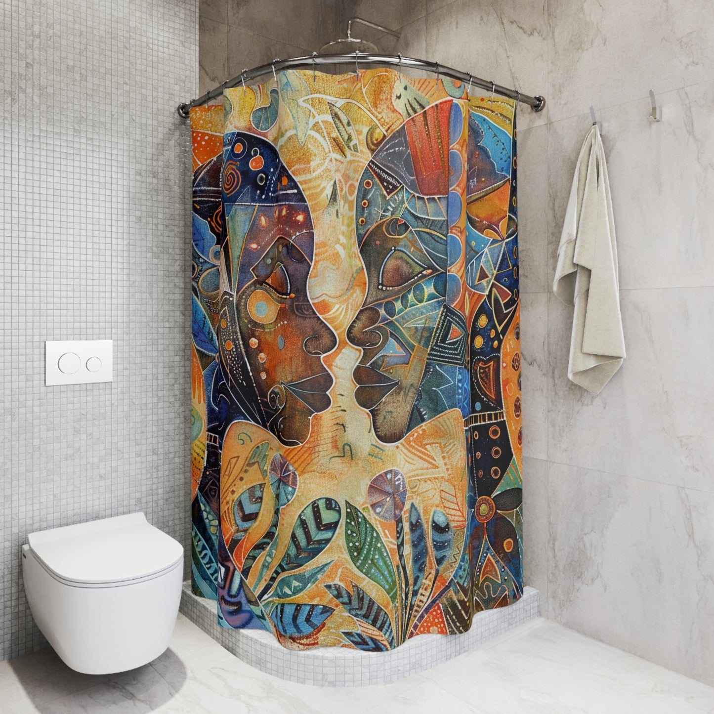 African Art Shower Curtain