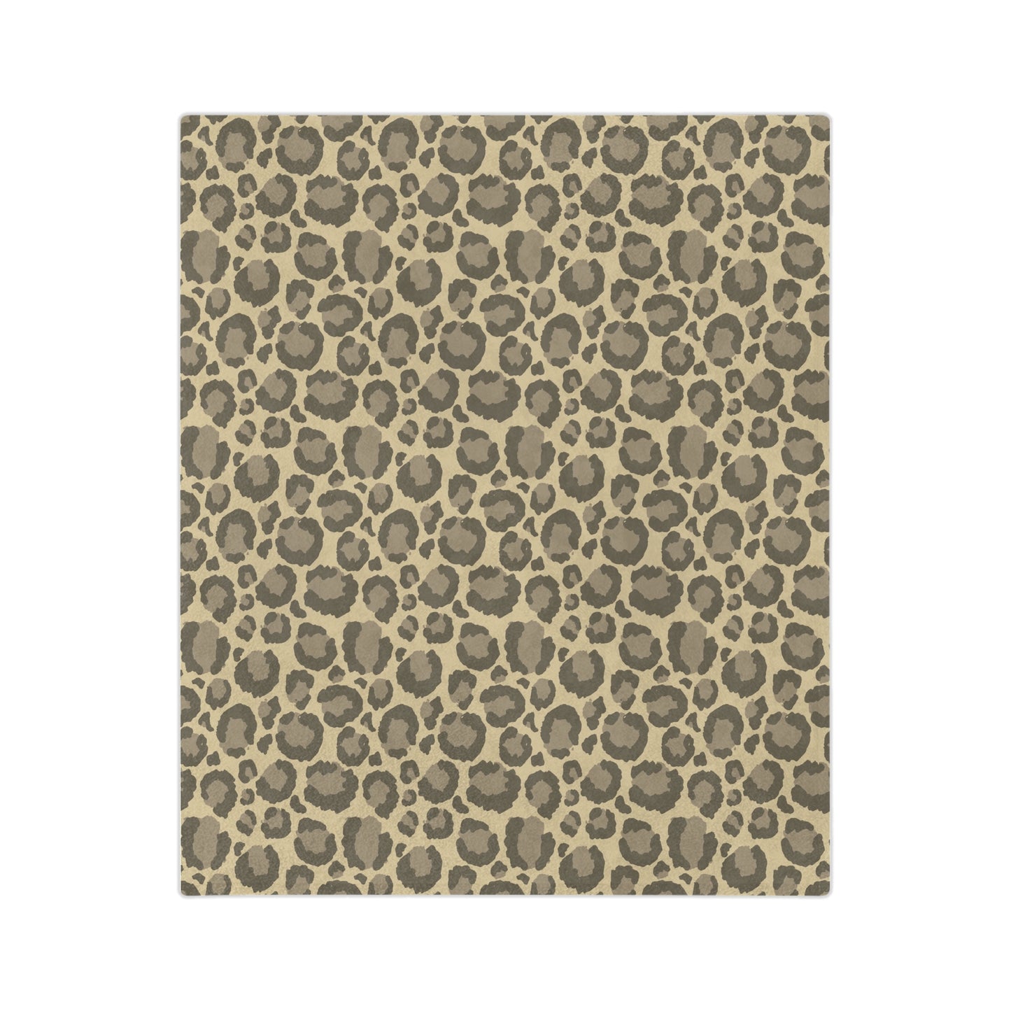 Neutral Leopard Print Throw Blanket